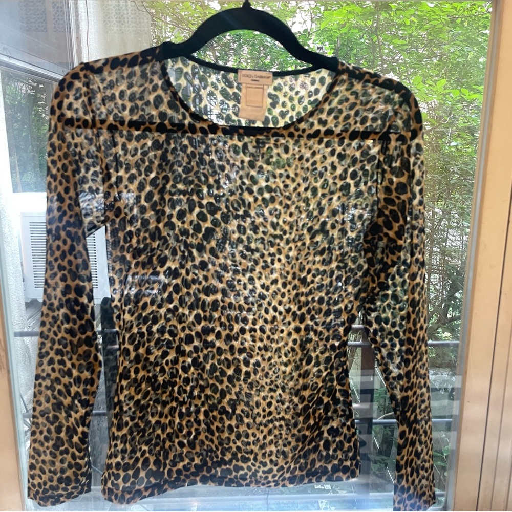 Dolce Gabana Intimates - sheer leopard shirt and bra!